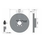 TARCZA HAM. BMW P. X5/X6 07- 348MM