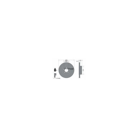 TARCZA HAM. BMW T. 7 (E65/E66/E67) 4,0 D/4,4-6,0 01-05