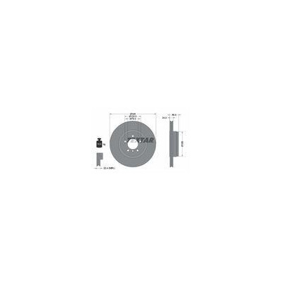 TARCZA HAM. BMW T. 7 (E65/E66/E67) 4,0 D/4,4-6,0 01-05