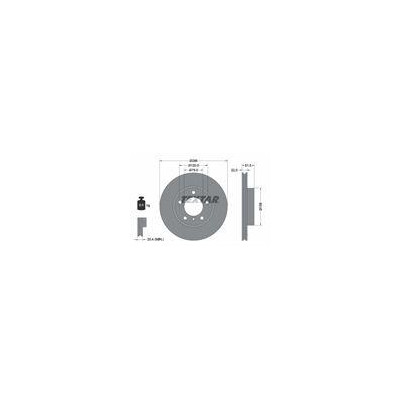TARCZA HAM. BMW P. 3 (E36, E46), Z3 (E36), Z4 (E85) 1.6-2.8 09.90-