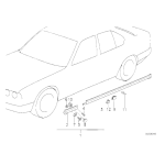 Osłona progu przód prawa BMW E30 316 318 320 323 325 - 51711947060