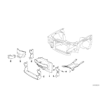 51711962767 Kanał powietrza przód lewy BMW E30 316 318 320 323 324 325 - 51711962767 - Części oryginalne BMW Łódź | Sklep internetowy BMW