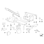 Pokrywa osłona komory silnika górna BMW E36 320 323 325 328 M3 - 51711977986