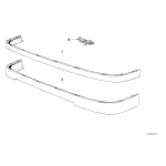 Zacisk zatrzask mocowanie spoilera przód BMW E30 316i 318i 320i 325i - 51711979334