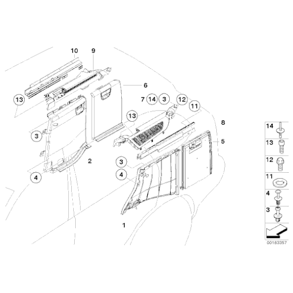 Kołek X3 X5 X6 - Oryginał BMW - 51717002953