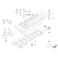 Uszczelki silnika zestaw BMW E39 E46 E53 X5 E60 E61 E65 E83 X3 520 525 530 320 325 330 730 - 11120141055