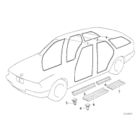 51471928808 Klamra listwy progu BMW E34 518 520 525 530 535 540 M5 - 51471928808 - Części oryginalne BMW Łódź | Sklep internetowy BMW