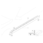 Zaczep mocowanie osłony progu BMW E38 725 728 730 735 740 750 - 51717037660