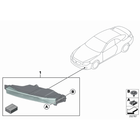 Nakrętka C-Clip BMW E84 F01 F10 F12 F15 F20 F25 F30 F45 F48 MINI G06 G11 G15 G16 G20 - 51717065773