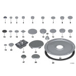 Podstawa podnośnika BMW E60 E61 X3 F25 X4 F26 520 523 525 530 545 535 550 - 51717065919