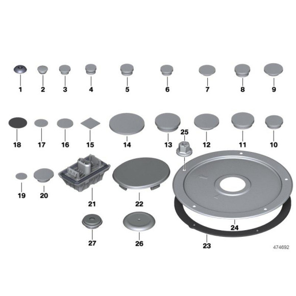 Podstawa podnośnika BMW E60 E61 X3 F25 X4 F26 520 523 525 530 545 535 550 - 51717065919