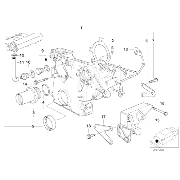 11142245175 Uszczelka pokrywy rozrządu BMW E34 E39 E38 E36 325tds 525tds 725tds - 11142245175 - Części oryginalne BMW Łódź | Sklep internetowy BMW