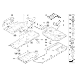 Osłona podwozia prawa BMW E90 E91 E90N E91N 316 318 320 323 325 328 330 335 - 51717116912