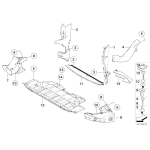 Kanał powietrza hamulca przód prawy BMW X5 E53 3.0d 3.0i 4.4i  4.8is - 51717121616