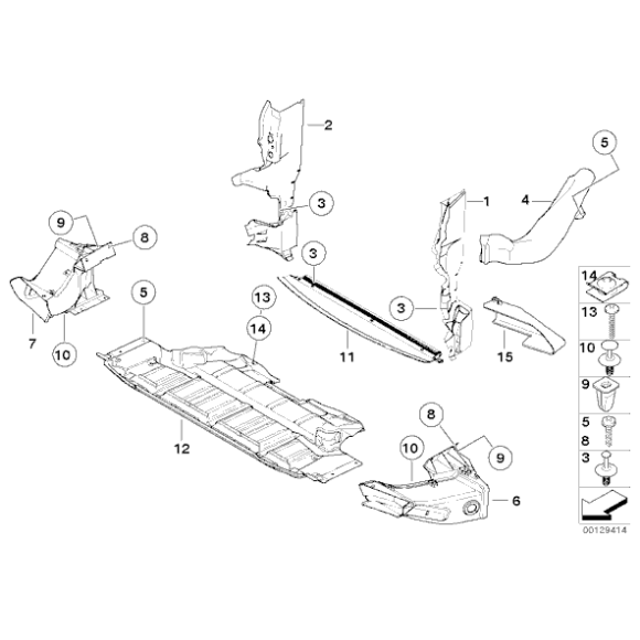 Kanał powietrza hamulca przód prawy BMW X5 E53 3.0d 3.0i 4.4i  4.8is - 51717121616