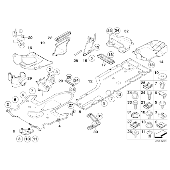 Osłona przekładni kierowniczej prawa BMW E60 E61 E63 520d 523i 520i 525i 530i 530d 540i 545i 550i 630i 645Ci - 51717127252