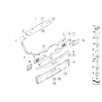 Spinka BMW E60 E61 E63 E64 E70 E71 E82 E84 E88 E89 E90 E91 E92 E93 F01 F02 F06 F10 - 51717154520