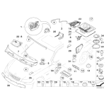 Listwa uszczelniająca belkę poprzeczną BMW E90 E91 E92 E93 - 51717163654