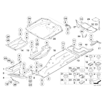 Osłona podwozia dolna prawa BMW E65 E66 730d 730i 740i 745d 750i 760i - 51717170006