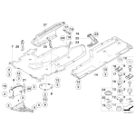 Osłona dolna przód prawa BMW E63 E64 630i 645Ci 650i 635d - 51717203952