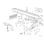 Osłona wspornika zderzaka tył BMW E34 518i 520i 525i 530i 535i 540i - 51718102867