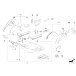 Uchwyt koła zapasowego BMW E31 E36 E46 E38 E39 E60 E61 - 51718108473