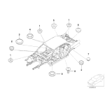 Zaślepka BMW E36 E39 E60 E61 E63 E91 F12 MINI F54 i3 - 51718137323