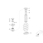 Poduszka amortyzatora przód BMW E53 X5 3,0i 3,0d 4,4i 4,6is 4,8is - 31306779604