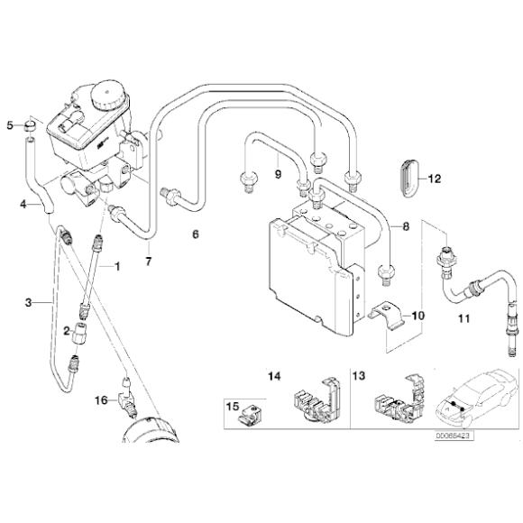 Elastyczny przewód hamulcowy przód BMW E46 Z4 316 318 320 323 330 - 34326766966