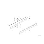 Klamra listew progów natur BMW E36 E46 E90 E91 316 318 320 323 325 328 330 335 M3 - 51718184574