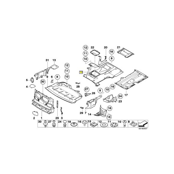 51718188809 OSŁONA DOLNA - 51718188809 - Części oryginalne BMW Łódź | Sklep internetowy BMW