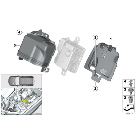 51718195811 Nit rozprężny podszybia BMW E38 Z3 725tds 728i 730i 730d 735i 740i 740d 750i - 51718195811 - Części oryginalne BMW Łódź | Sklep internetowy BMW