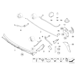 Osłona wnęki koła tylna prawa BMW E46 316 318 320 323 325 328 - 51718203770