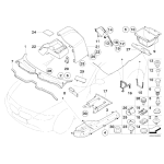 Zatrzask obrotowy BMW E39 E46 E65 E66 E83 X3 E83N E86 M - 51718215962