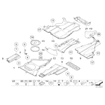 Osłona podwozia lewa BMW E46 316 318 320 323 325 328 330 - 51718218119
