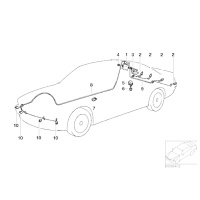 Czujnik PDC przód tył BMW E38 E39 sedan - 66202184368