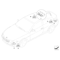 Czujnik parkowania przód tył BMW E60N E61N E63N E64N E70 E71 E83N X3 X5 X6 - 66202180147
