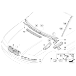 51718232636 Osłona wlotu powietrza prawa BMW E46 Coupe Cabrio 316Ci 318Ci 320Cd 323Ci 325Ci 330Ci 330Cd M3 - 51718232636 - Części oryginalne BMW Łódź | Sklep internetowy BMW