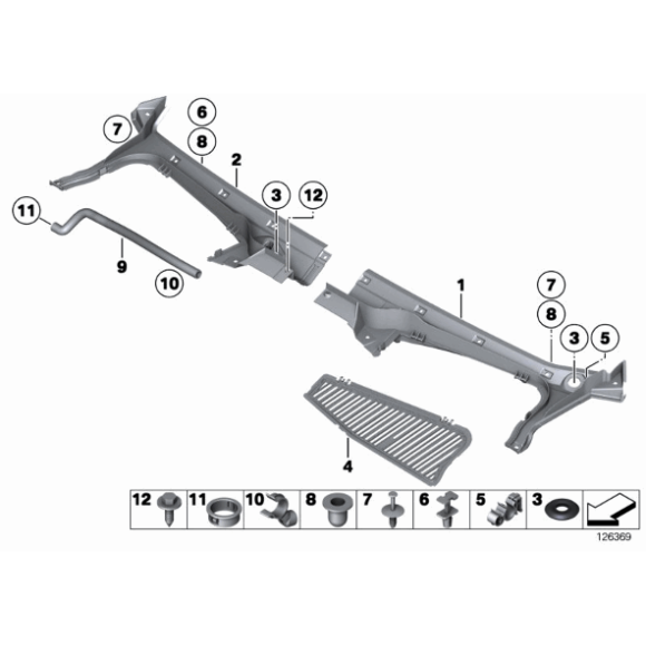 Pierścień uszczelniający podszybia BMW E46 E65 E66 F06 F12 F13 - 51718233437
