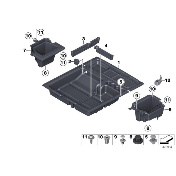 51718242741 Nakrętka BMW E30 E36 E46 E60 E39 E38 F01 F07 F10 F11 F12 F13 F15 F16 F25 F26 F39 F45 F46 F48 MINI F54 F55 F56 F57 F60 G01 G02 G0 - Części oryginalne BMW Łódź | Sklep internetowy BMW