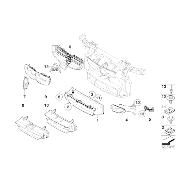 51747189263 Kanał powietrza górny BMW E81 E87 E88 E82 116 118 120 123 125 130 135 - 51747189263 - Części oryginalne BMW Łódź | Sklep internetowy BMW