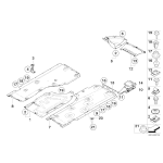Osłona podwozia BMW E81 E87 116 118 120 123 130 - 51757070140