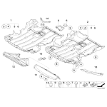 51757128501 Uchwyt osłony silnika BMW E81 E87 E90 E91 E92 E93 E84 X1 - 51757128501 - Części oryginalne BMW Łódź | Sklep internetowy BMW
