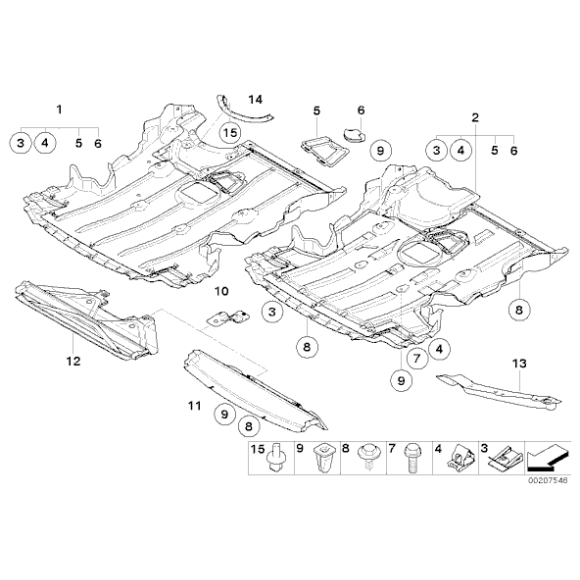 51757128501 Uchwyt osłony silnika BMW E81 E87 E90 E91 E92 E93 E84 X1 - 51757128501 - Części oryginalne BMW Łódź | Sklep internetowy BMW