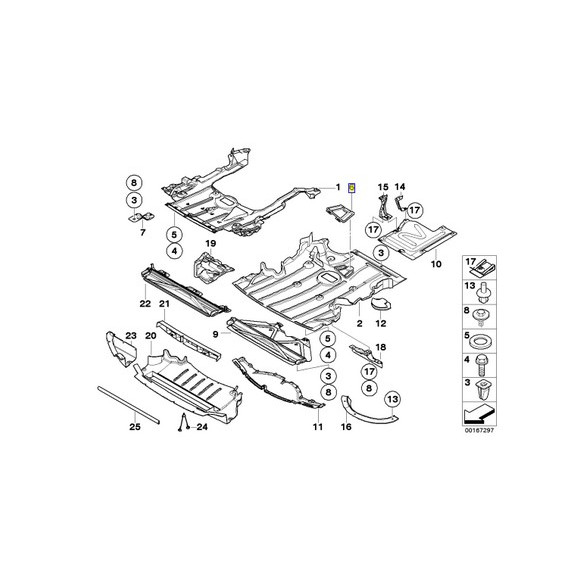 Pokrywa osłony silnika - 51757140983