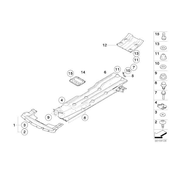 Osłona podwozia przód MINI R50 R52 R53 Cooper S One  - 51757201782