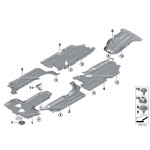 Pokrywa obudowy podwozia BMW F01 F02 F06 F07 F10 F11 F12 F13 - 51757209541
