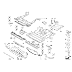 Osłona komory silnika BMW E90 E91 316 318 320 323 325 328 330 335 - 51758040109