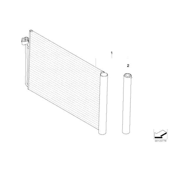 Osuszacz klimatyzacji BMW E60 E63 E65 520d 530d 525d 535d 635d 730d 740d 745d - 64536907403