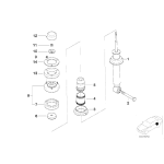 Poduszka amortyzatora tył BMW E39 sedan 535i 540i z zaw. M-technic - 33522229854
